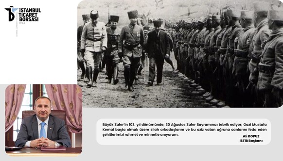 BAŞKAN ALİ KOPUZ’UN 30 AĞUSTOS ZAFER BAYRAMI AÇIKLAMASI